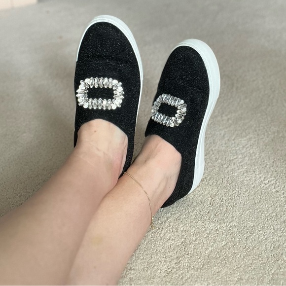 J/Slides Artiste Slip-On Sneaker Blk Glitter - Picture 5 of 10